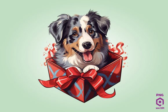 Australian Shepherd Dog Gift Box