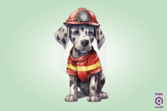 Firefighter Great Dane Dog