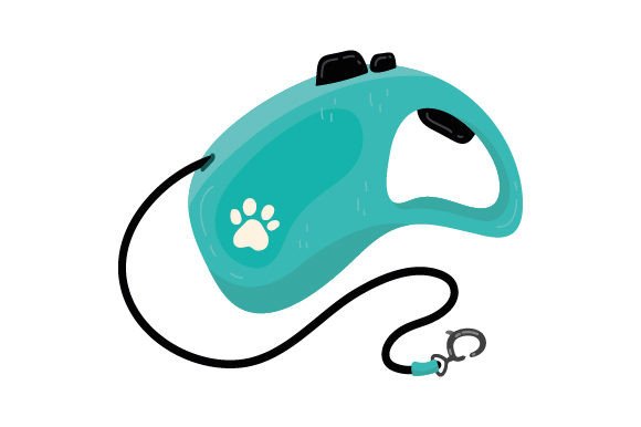 Retractable Leash Embroidery Design
