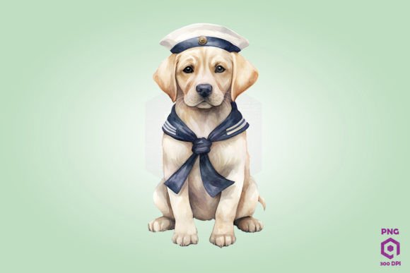 Sailor Labrador Retriever Dog Clipart