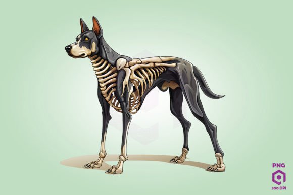 Skeleton Doberman Pinscher Dog