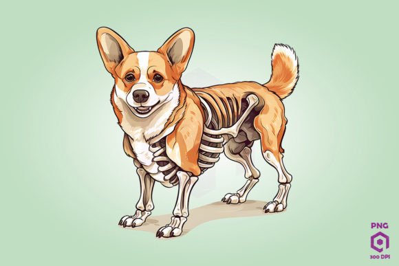 Skeleton Pembroke Welsh Corgi Dog