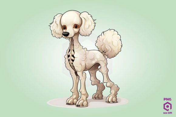 Skeleton Poodle Dog 3