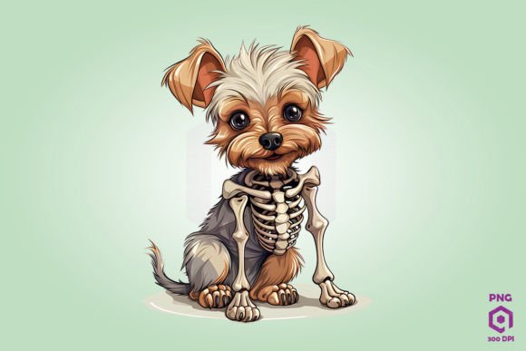 Skeleton Yorkshire Terrier Dog 1