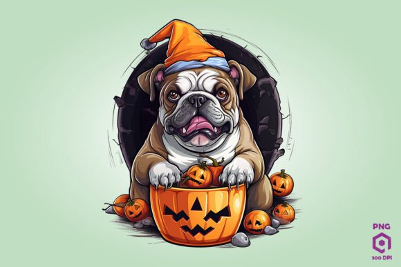 Trick or Treat Bulldog Dog 1