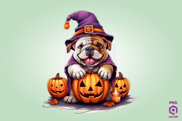 Trick or Treat Bulldog Dog 2