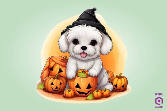 Trick or Treat Maltese Dog